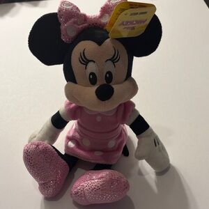 Disney Minnie Mouse Sparkling Pink Plush